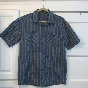 REI Button Up Short Sleeve Shirt SzL